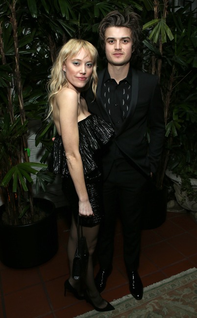 Maika Monroe and Joe Keery, Vanity Fair and Saint Laurent Oscar Party